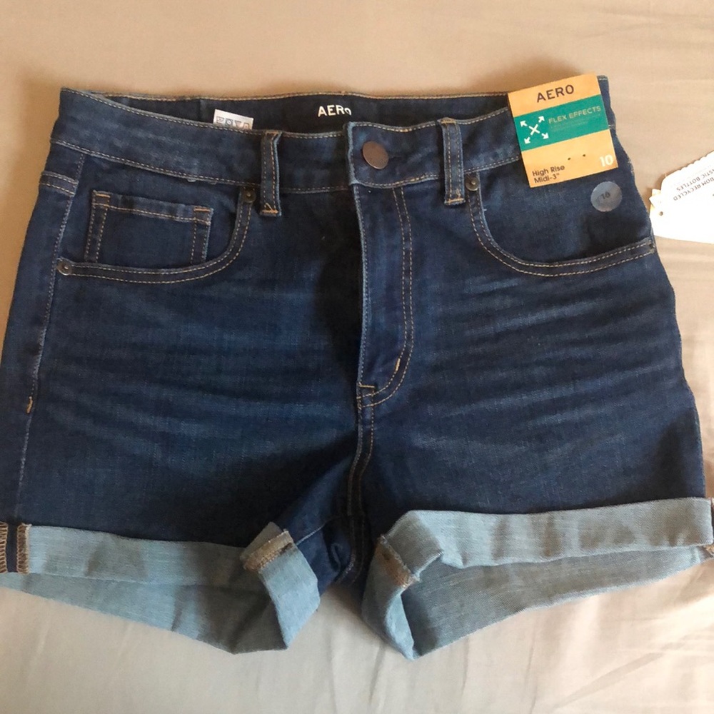 Aeropostale high rise jean shorts